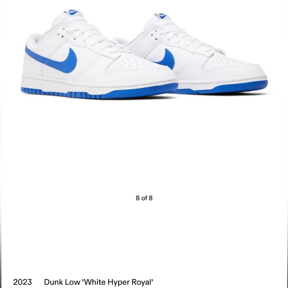 2023 Dunk Low 'White Hyper Royal'
